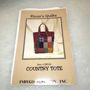 PATTERN #IJK106 Indygo Junction Kimie's Quilts Country Tote, new